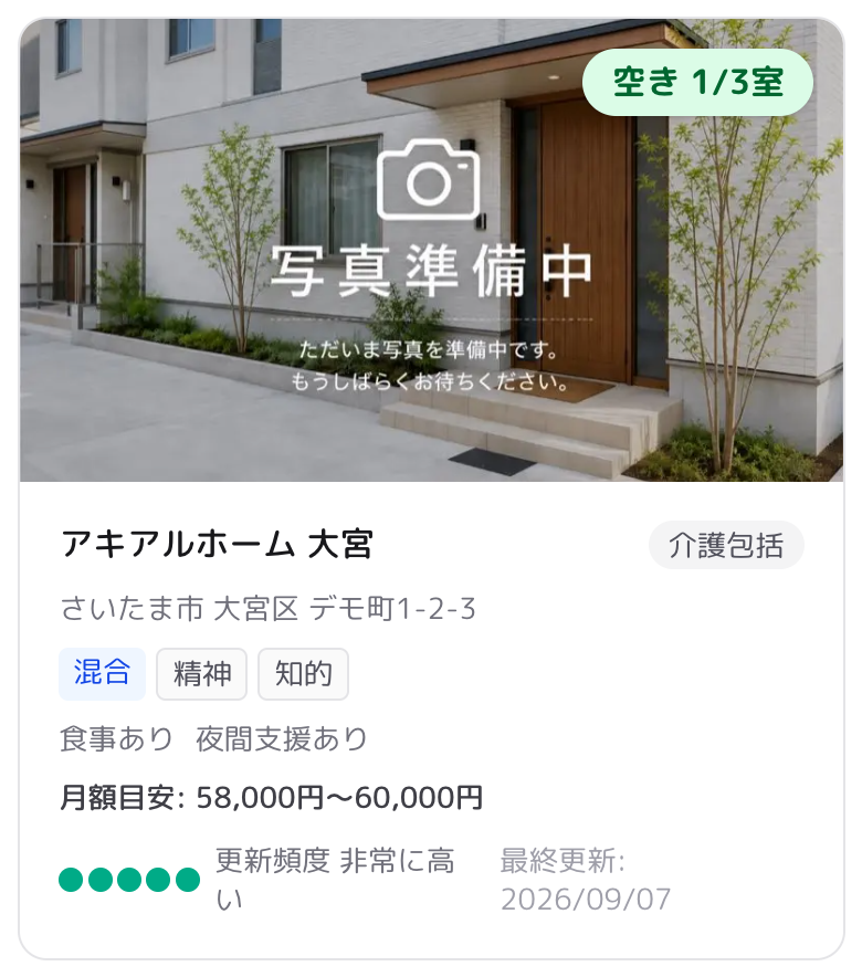 検索結果カードの見方